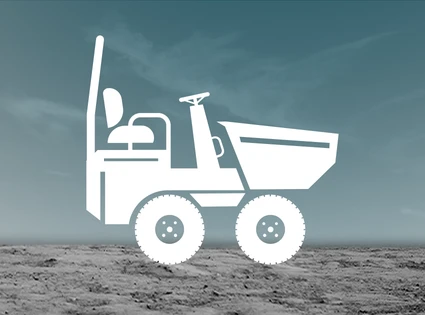 Raddumper auf der Baustelle